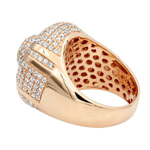 Bague Hip Hop pour hommes en argent sterling 925 Moissanite VVS Clarity Round Cut Diamond - Product Image 6