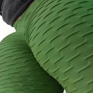 Pantalon de yoga sportif push-up taille haute Leggings tricotés de couleur unie sexy Leggings taille haute respirants en gros - Product Image 3