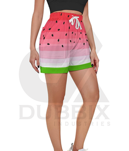 กางเกงขาสั้นผ้าฝ้าย100% สั้นสำหรับผู้หญิงกางเกงขาสั้นสำหรับออกกำลังกายพิมพ์ลายโลโก้ได้ตามต้องการ - Product Image 2