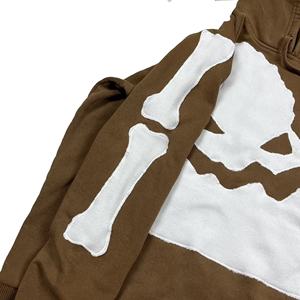 2025 venta al por mayor de alta calidad por encargo de los hombres esqueleto pulóver sudaderas con capucha Unisex Halloween diseño - Product Image 4