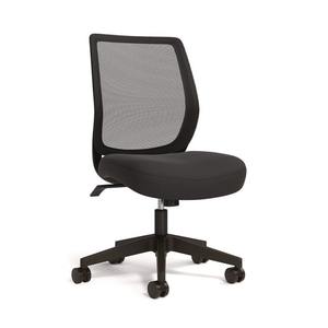 Alera ALEWX42BME17 17.09 20.83 Pulgadas Altura del asiento 275 Lbs. Silla de Trabajo Giratoria Ergonómica Wessex de Tela y Malla para Oficina - Product Image 4