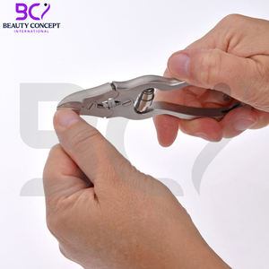 Alicates de Podología de Acero Inoxidable con Doble Palanca, Abertura de Mandíbula Ancha, Cuchilla Curva para Cortar Uñas de los Pies, con Mango Acanalado y Bloqueo - Product Image 6