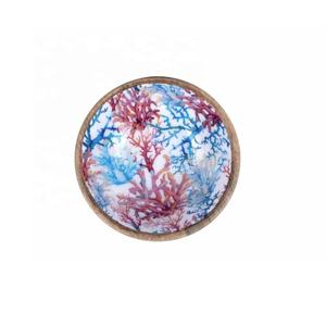 Bol de service à salade en bois de manguier fait à la main bol de fruits en bois pour la cuisine - Product Image 6