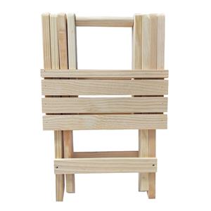 Tavolo da Giardino Pieghevole WELL HOME con Finitura Non Verniciata per Uso Esterno - Product Image 5