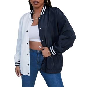 Chaquetas Universitarias para Mujer de Talla Grande, Chaquetas Universitarias Casuales de Alta Calidad al por Mayor, Chaqueta Universitaria con Logotipo Personalizado para Mujer - Product Image 1