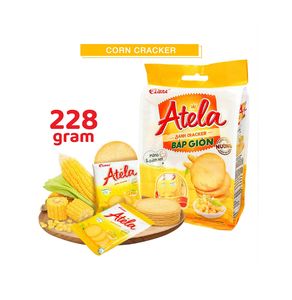 Libra Atela 228G Galletas crujientes de maíz Saludable Horneado FMCG Galletas Textura crujiente Sabor a maíz Dulce Salado Confitería Halal - Product Image 3