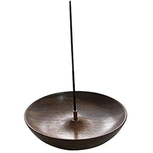 Modern Design Home Decorative Luxury <b>Incense</b> <b>Holder</b> with Ash Catcher Natural Solid Wood Round <b>Incense</b> <b>Stick</b> <b>Holder</b> - Product Image 1