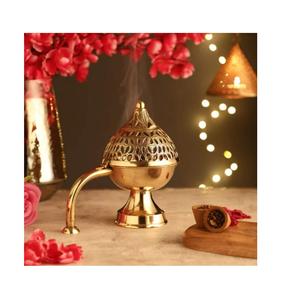 Authentic Brass Bakhoor <b>Burner</b> Perfect <b>For</b> Spiritual Aromatherapy And Relaxing Environment During Daily Prayers And Meditation - Product Image 3