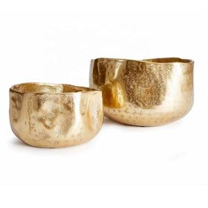 Jarrón martillado dorado real, maceta decorativa artesanal artística, Ideal para bodas, festivales y ocasiones especiales - Product Image 5