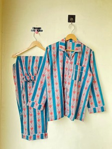 ชุดนอนผู้หญิงพิมพ์ลายอินเทรนด์ชุดนอนชุดนอนผ้าฝ้ายพิมพ์ลาย - Product Image 2