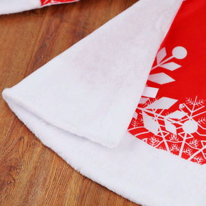 ผ้าคลุมฐานต้นคริสต์มาส ลายปัก ทรงกลม เนื้อผ้านุ่มสบาย สำหรับตกแต่งฐานต้นคริสต์มาสในร่ม อุปกรณ์ตกแต่งเทศกาลวันหยุด - Product Image 2