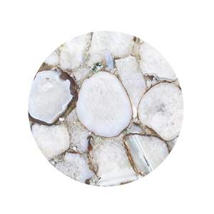 Sceau en agate poli artisanal, décoration de luxe pour la maison, motif floral religieux, résine, couleur personnalisée, fabrication moderne - Product Image 1