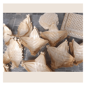 Hand Weaving <b>Bamboo</b> Boat Tray Handcrafted <b>bamboo</b> woven food boat for snack serving and table décor Vietnam - Product Image 2