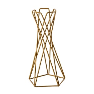 Centres de table pour la décoration de mariage, support de fleurs en métal doré de haute qualité, centres de table, fleurs de mariage - Product Image 1