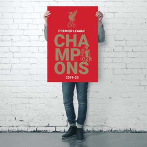 Liverpool FC Modern Style <b>Poster</b> 2019/2020 PL Champions Logo Wall Decor Paper Material - Product Image 4