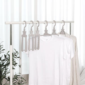 Juego de 2 Perchas de Plástico Flexibles y Plegables de un Solo Toque para Ropa de Viaje - Product Image 3