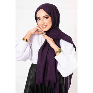 Ensemble châle, écharpe, gants et chapeau en bambou violet élégant - Product Image 2