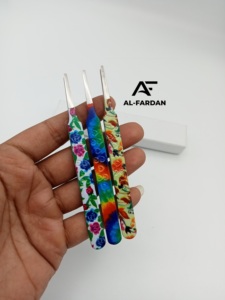 Pince à épiler d'extension de cils en acier inoxydable revêtue de papier personnalisée solide nouvelle forme d'isolement pointe pointue volume pince à cils - Product Image 3