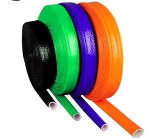 Manchon en fibre de verre ignifuge avec revêtement en caoutchouc de silicone Yilian, résistance à la chaleur élevée, manchon ignifuge pour isolation thermique. - Product Image 4