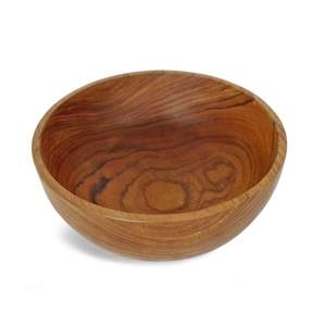 Bols à pâte en bois naturel abordables et durables Bols décoratifs marron rustiques en gros pour ustensiles de cuisine polyvalents - Product Image 6