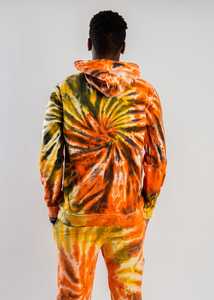 Ensemble de sweatsuit unisexe décontracté Tie Dye, un mélange de confort et de confort que je porte tous les jours et relaxant à l'intérieur avec un cordon de serrage - Product Image 2