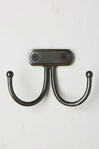 Crochet mural mural en fonte de style ferme avec finition rustique pour l'organisation du vestiaire et de la chambre à coucher - Product Image 5