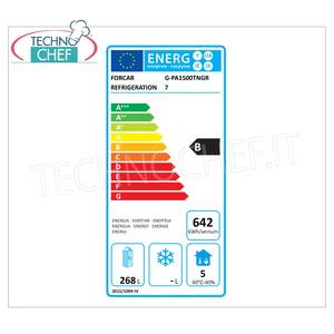 Refrigerador Comercial de Dos Puertas Forcar G-PA1500TNGR7, Temperatura +2/+8C, 413 Litros, Ventilado, Clase B - Product Image 1