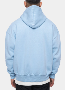 เสื้อฮู้ดผู้ชายแบบลำลอง สีพื้น ผ้าถัก สำหรับฤดูหนาว ไม่หดตัว - Product Image 3