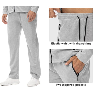Trajes de jogging atléticos informales para hombre Trajes de chándal de moda de 2 piezas con manga corta/larga para conjuntos de Jogger de invierno - Product Image 6