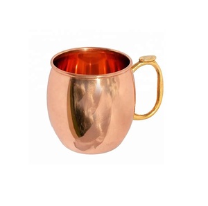 Tasse moderne en métal martelé noir Mule de Moscou Vente en gros Meilleurs prix Conceptions personnalisées Logo Arrivées fraîches Tasse à boire en cuivre - Product Image 3