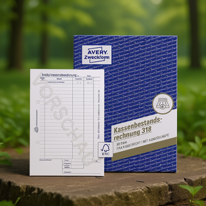 Papel para Caja Registradora AVERY ZWECKFORM A5, 50 Hojas por Paquete, Serie 318, Paquete de 10 - Product Image 3