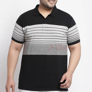 เสื้อโปโลผู้ชายทรงโอเวอร์ไซส์แฟชั่นโอเวอร์ไซส์พร้อมปักโลโก้และผ้าฝ้ายระบายอากาศได้ดีเสื้อโปโลไซส์ - Product Image 1