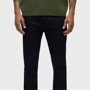 Pantalones vaqueros ajustados de mezclilla negros para hombre, pantalones vaqueros elásticos ajustados para un aspecto moderno, perfectos para ropa informal, estilo callejero - Product Image 5
