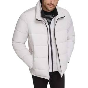 Veste polaire d'hiver de haute qualité pour hommes, ample, chaude, épaisse, capuche, col montant, fermeture éclair, décontracté, couleur pure, service OEM disponible dans la rue - Product Image 4