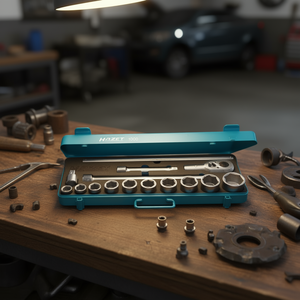 Hazet <b>12</b>-<b>Point</b> Metric Square <b>Socket</b> Set 3/4'' (15-Piece) - Product Image 3