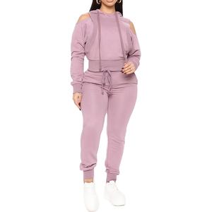 Ensemble de survêtement streetwear personnalisé OEM, sweat à capuche et pantalon de jogging, vêtements de détente d'hiver pour couple, pour homme et femme, 100% coton molleton - Product Image 6