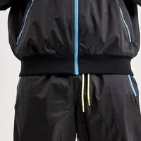 Ensemble survêtement deux pièces en nylon et polyester personnalisé pour l'hiver, jogging, combinaison thermique, veste coupe-vent, ensemble de survêtement pour homme