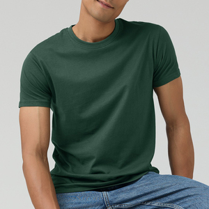 Camiseta lisa de alta calidad para hombre, venta al por mayor, camisetas en blanco de manga corta con logotipo personalizado para hombre, camisetas unisex de talla personalizada - Product Image 3