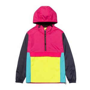 Chaqueta Cortavientos Transpirable con Capucha y Cremallera Superior, Estilo Urbano, Color Personalizado de Verano, para Hombre - Product Image 1