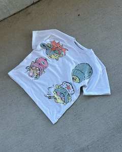 เสื้อยืดผ้าฝ้าย100% โอเวอร์ไซส์240g ออกแบบได้ตามที่ต้องการสำหรับทุกเพศเสื้อยืดลายผ้าถักสีพื้น - Product Image 2