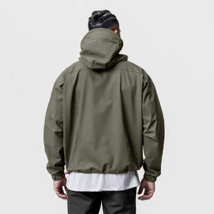 Veste coupe-vent décontractée sportive pour hommes Manteau à capuche extérieur léger et imperméable Veste coupe-vent imprimée - Product Image 3