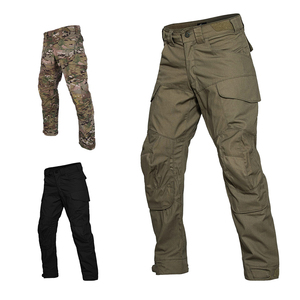 Men's Rip-Stop Polyester <b>Cargo</b> <b>Pants</b> with Multi-Pocket Design and Needle Detection for <b>Work</b> Use - Product Image 2