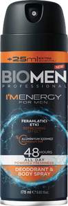 Déodorant Corporel en Spray Biomen I'm Energy 175 ml, Contrôle Anti-transpirant 48 Heures, Postbiotique, Rafraîchissant, Sans Aluminium - Product Image 2