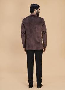 Excellent Quality Luxury <b>Velvet</b> Coffee <b>Blazer</b> with Matching <b>Mens</b> Court Trousers <b>for</b> Business and Evening Wear Available <b>for</b> Sale - Product Image 4