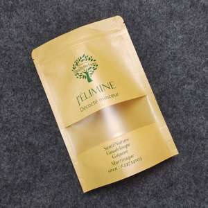 Bolsa de Embalaje de Alimentos Reciclable con Válvula, Impresión por Grabado, Personalizada, Marrón y Blanca, de Papel Kraft, con Sello Autoadhesivo BOPP/AL/PE, para Uso con Mariscos - Product Image 6