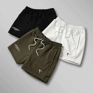 Pantalones cortos deportivos atléticos de gimnasio para hombres de Venta caliente con cuello redondo Logotipo personalizado Impresión vintage Muestra gratis de la fábrica vietnamita - Product Image 3