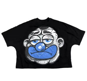 OEM logotipos personalizados 100% algodón unisex verano o-cuello camiseta Regular Fit manga corta serigrafiado camiseta gráfica - Product Image 3