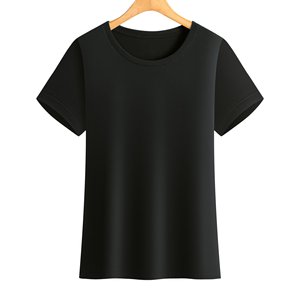 <b>Women's</b> Casual Designer Short Length 100% Cotton Jersey <b>Top</b> Custom Solid Colour Short Sleeve O-neck T-shirt Print Logo Plus Size - Product Image 4