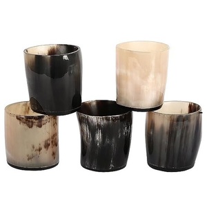 Chope en corne de buffle Viking pour bière, hydromel et ale, artisanale, design de mug en corne de buffle, fabriquée par God Grace Craft - Product Image 2