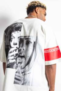 Camisetas de hombre de alta calidad 100% algodón, camisetas bordadas y estampadas, camiseta oversize de cuello redondo, jersey teñido, camiseta oversize para hombre - Product Image 5